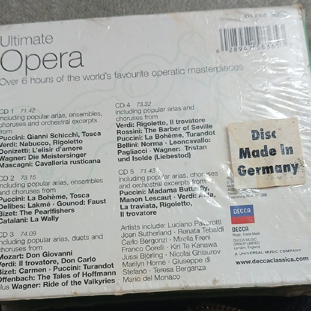 💜Ultimate Opera 5CD Set - Multicolor - Picture 2 of 2
